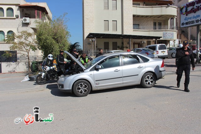  كفرقاسم : حملة واسعة لشرطة المرور القطرية في شوارع وازقة البلدة ... الشرطة :الهدف اعادة ثقافة السير المنتظم 